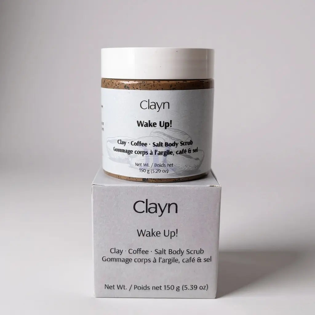 Wake Up! Coffee · Cinnamon · Clay Body Scrub Clayn