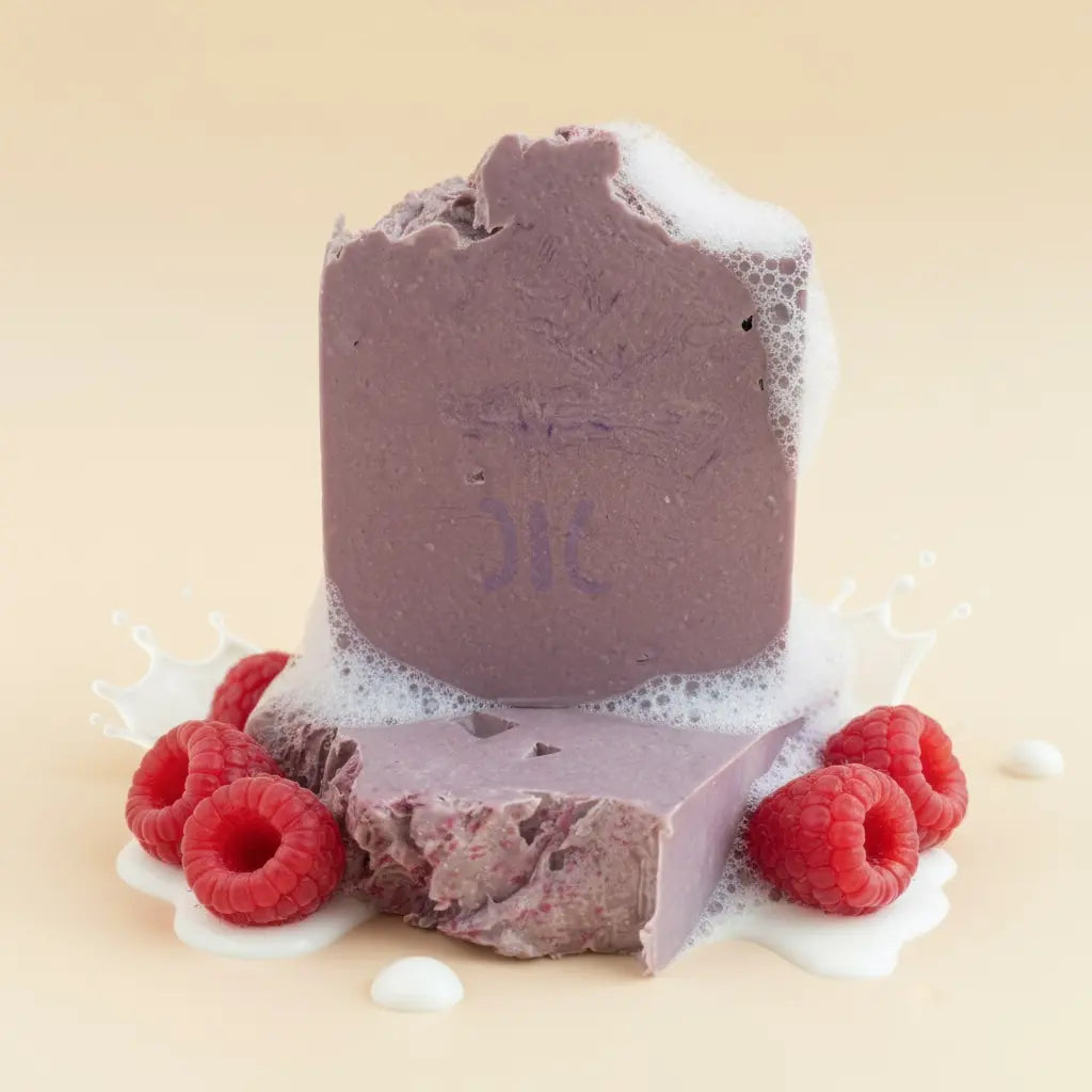 Violette — Goat Milk Raspberry Soap Bar Clayn