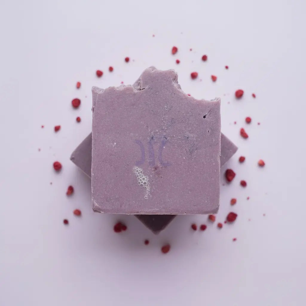 Violette — Goat Milk Raspberry Soap Bar Clayn