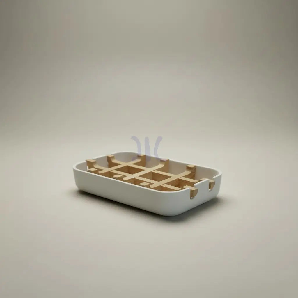 Wooden Soap Dish | Self-Draining Soap Holder | Removable Tray Design | Bathroom Soap Saver | Kitchen Sponge Holder | Handmade Clayn