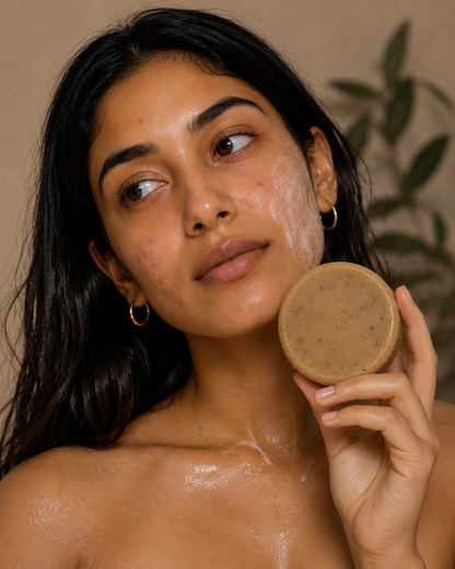 Purple Gromwell Acne Face Bar – Break Free a Clarifying Herbal Cleanser for Acne-Prone Skin