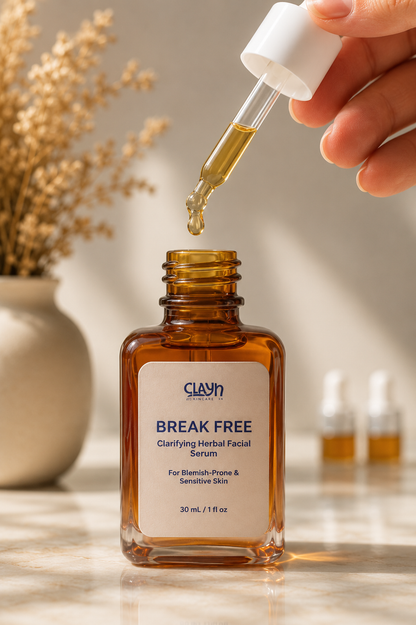 Herbal Skincare Duo for Blemish-Prone Skin | Facial Soap & Serum Set