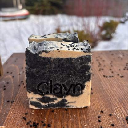 Marble — Activated Charcoal & Black Seed Soap Bar for Oily & Acne-Prone Skin