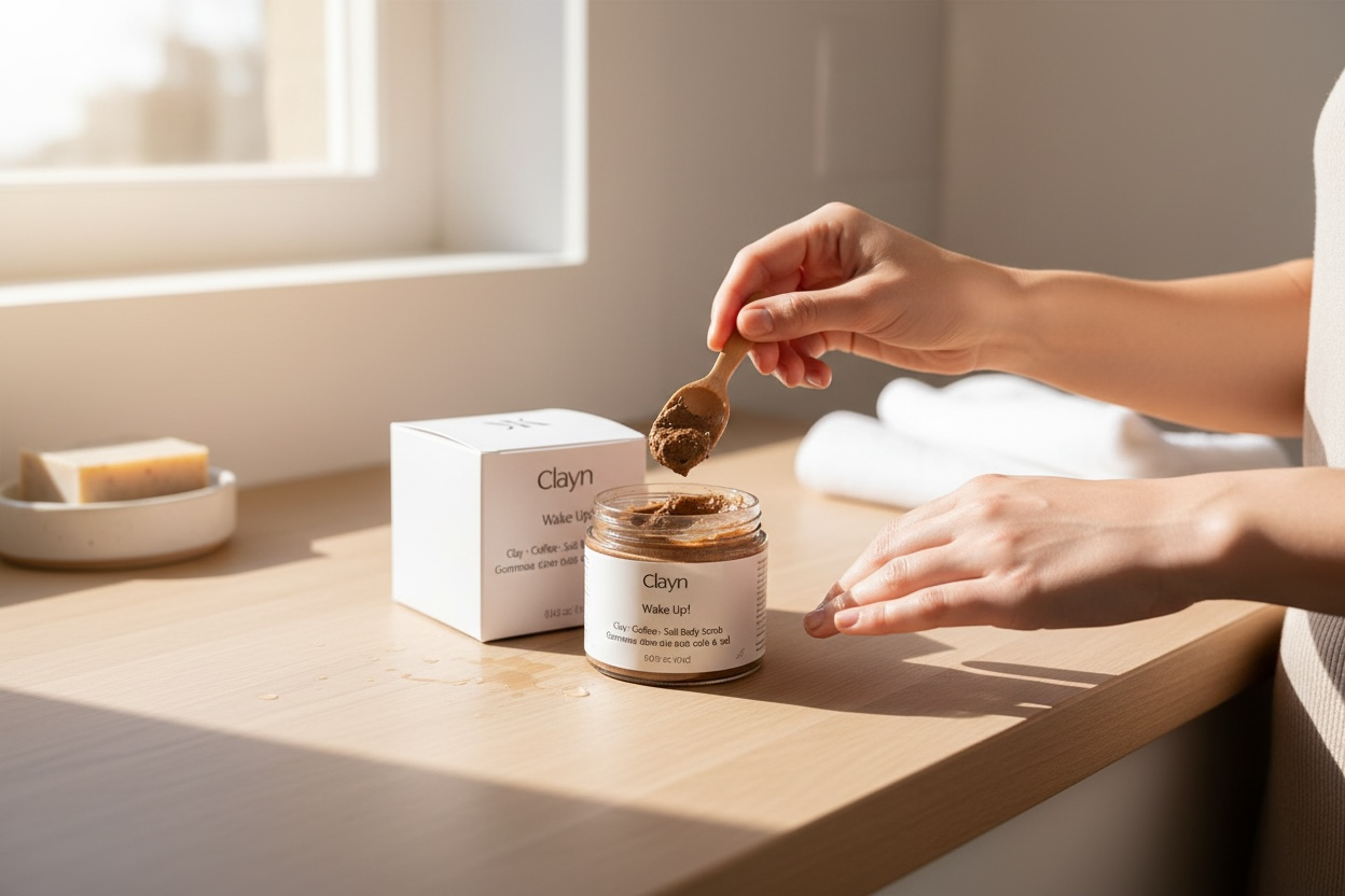 Wake Up! Coffee · Cinnamon · Clay Body Scrub