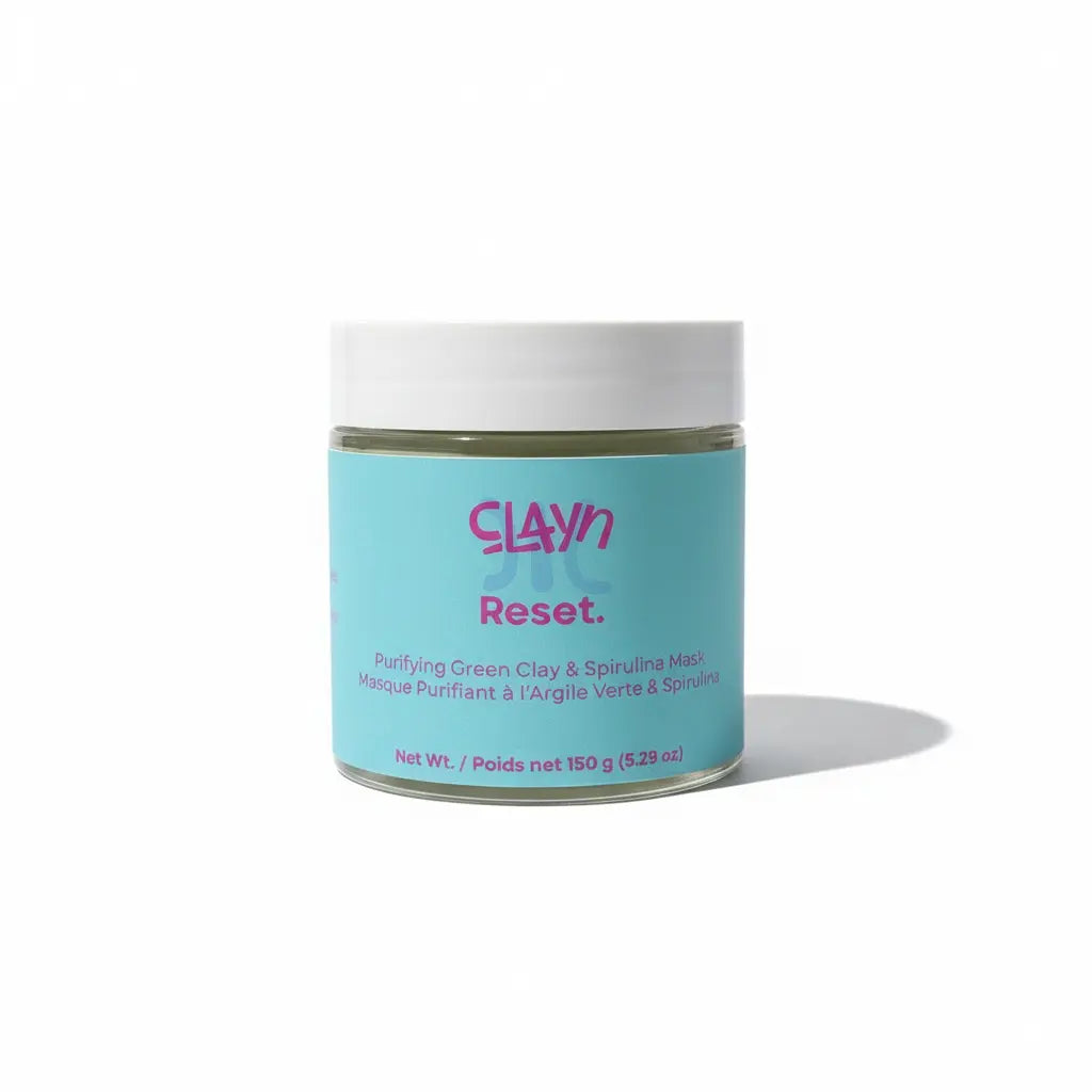 French Green Clay and Spirulina Face & Body Mask Clayn
