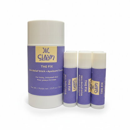 THE FIX Skin Relief Stick - Comforting balm for itchy, irritated skin caused by dryness, frequent washing, friction, or weather exposure.