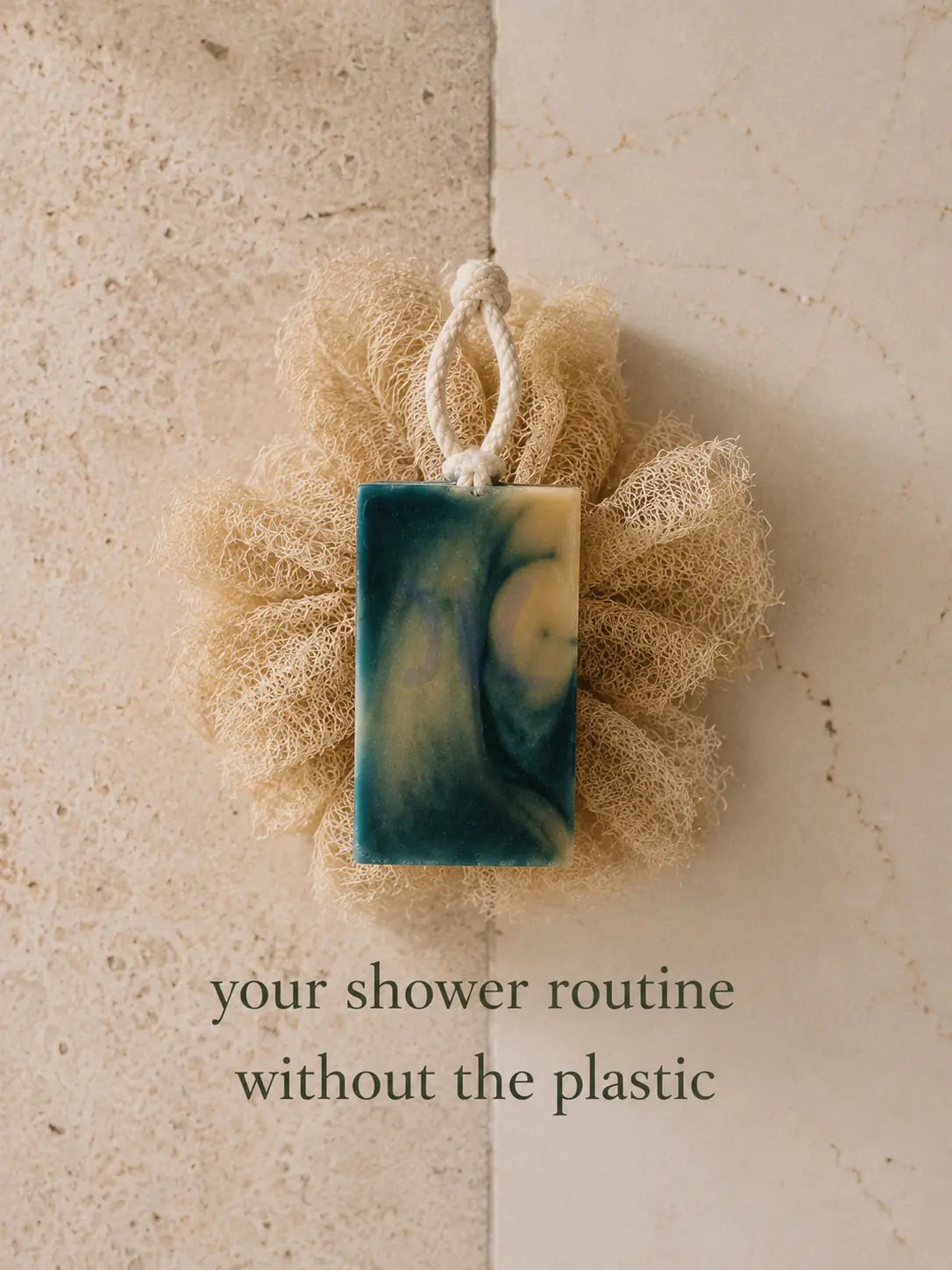 Hooked™ Soap on a Rope | Fresh Shower Bar with Oatmeal & Kaolin Clay Clayn