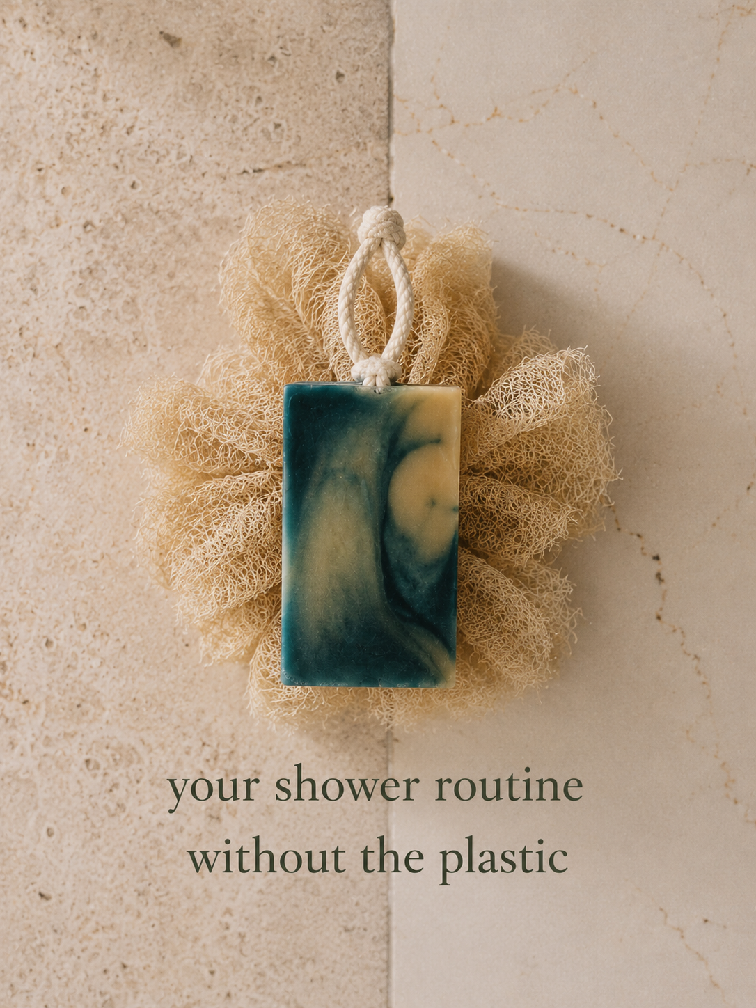 Hooked™ Soap on a Rope | Fresh Shower Bar with Oatmeal & Kaolin Clay