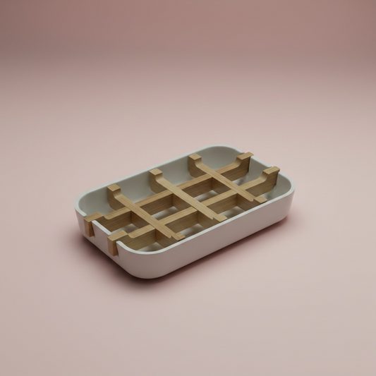 Wooden Soap Dish | Self Draining Soap Holder | Removable Tray Design | Bathroom Soap Saver | Kitchen Sponge Holder | Handmade